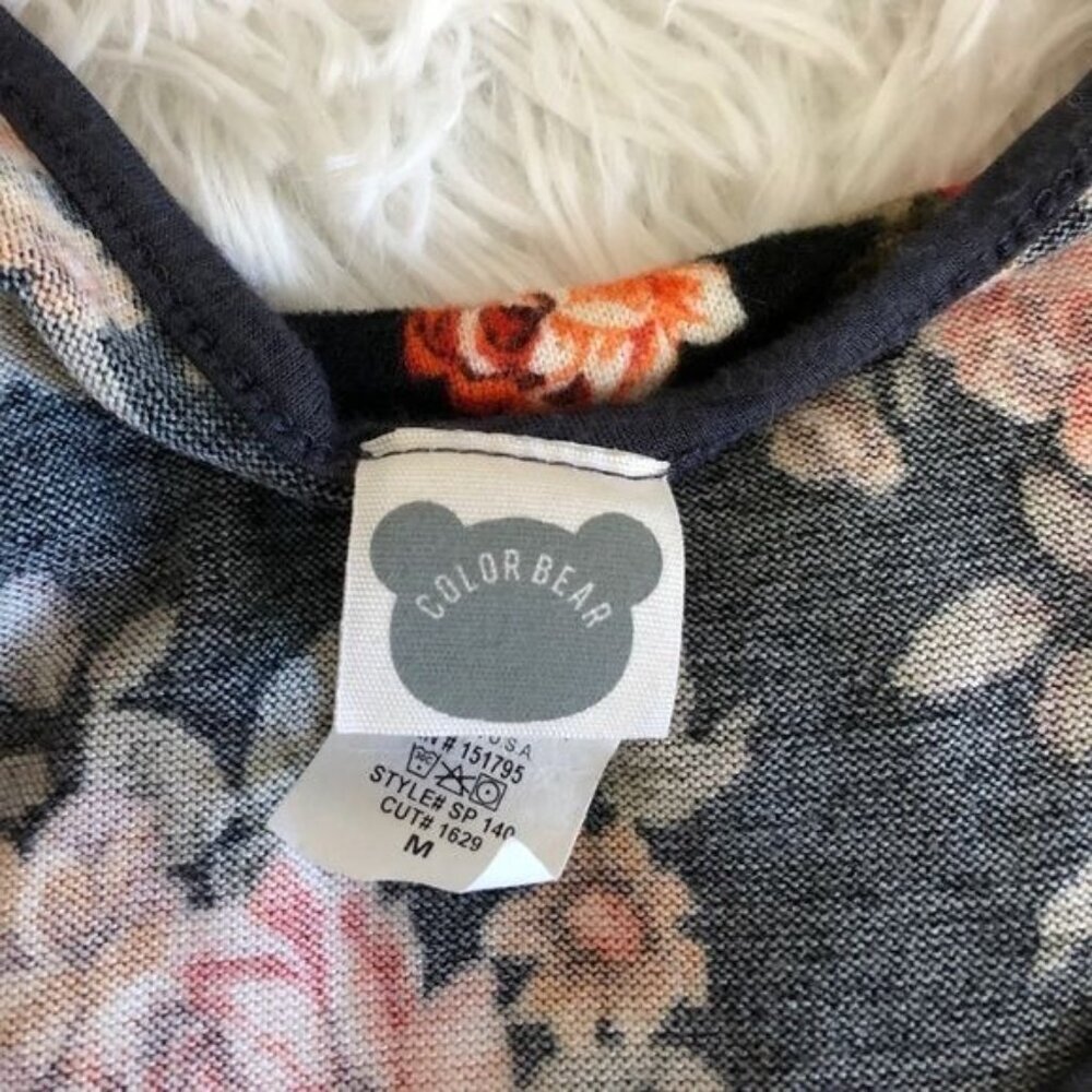 Color Bear Don't Care I'm getting tacos Graphic Tank Top M - Picture 4 of 5